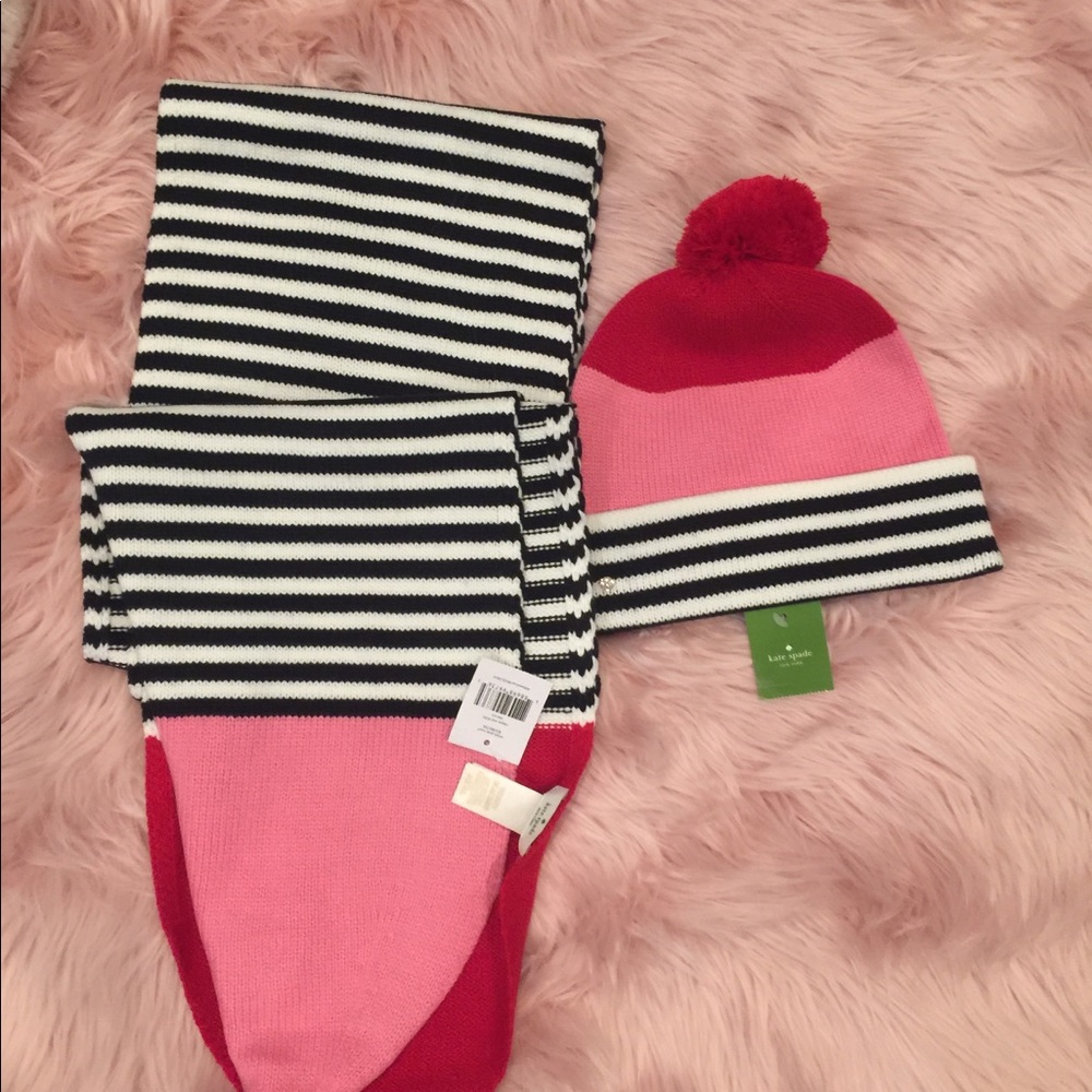 Kate spade beanie and scarf